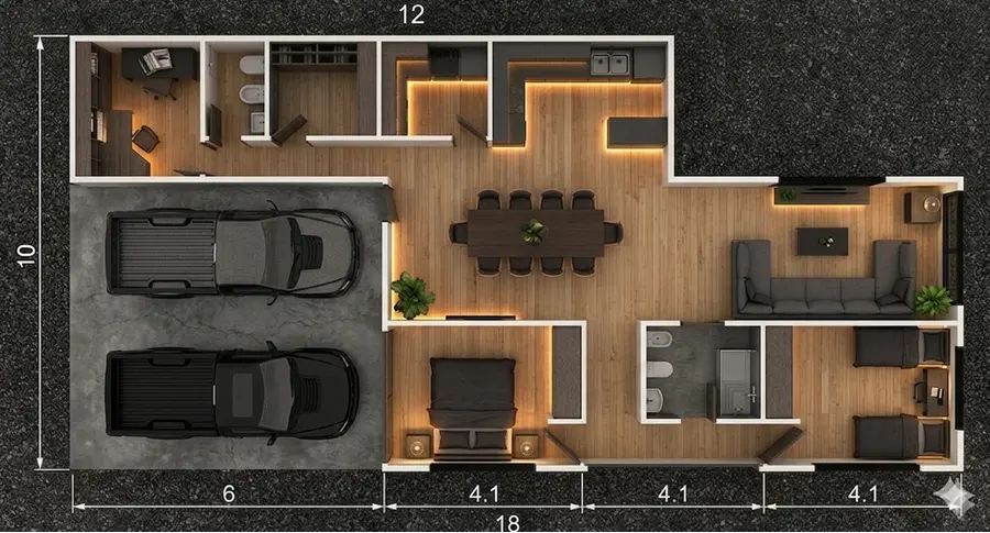 Render módulo mixto tipo C