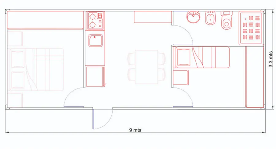 Plano oficina tipo A