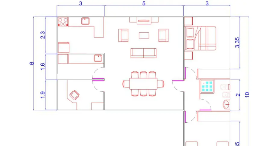 Plano módulo mixto tipo C
