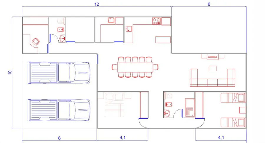 Plano módulo mixto tipo C