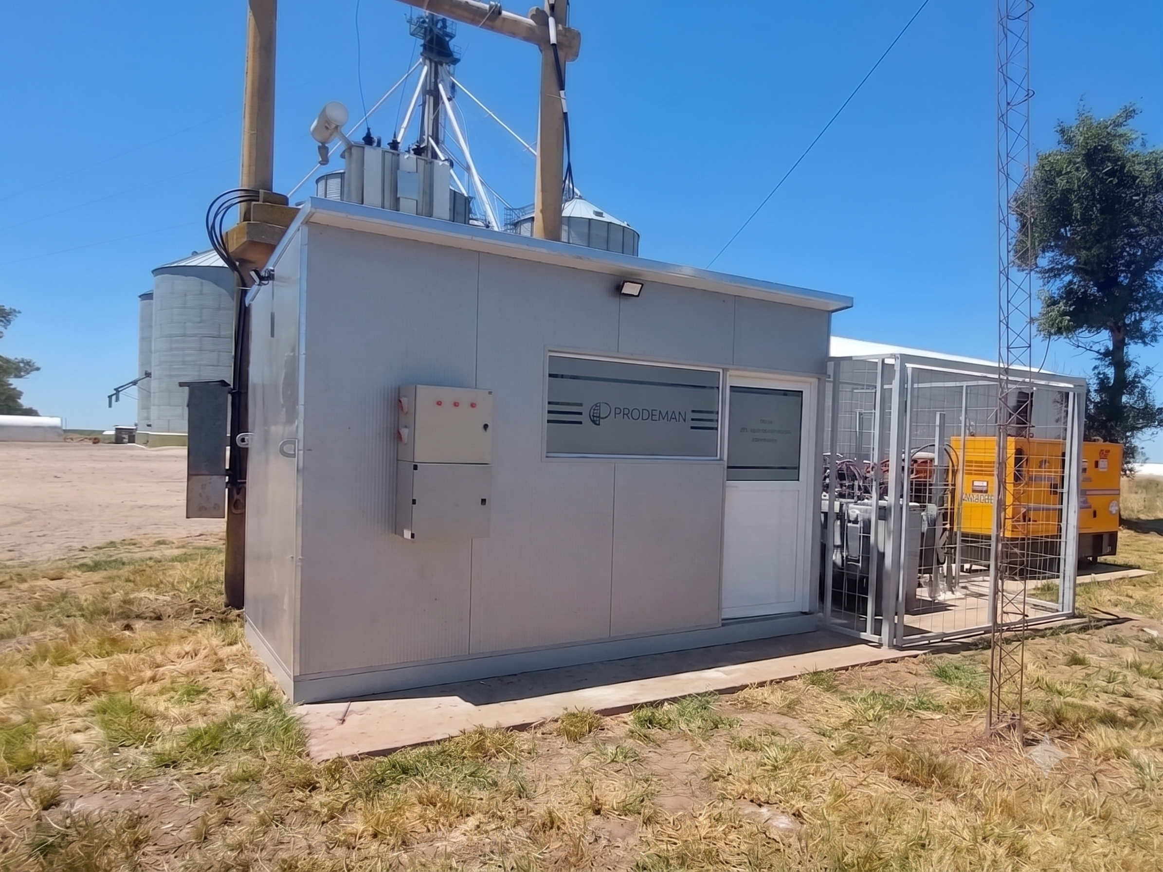 Shelter eléctrico a medida — obra para PRODEMAN